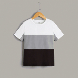 Camiseta de Manga Corta para Hombre con Bloques de Color y Estampado de Esperanza, Cuello Redondo, Corte Regular Informal, Tejido de Punto 100% Algodón - Product Image 4