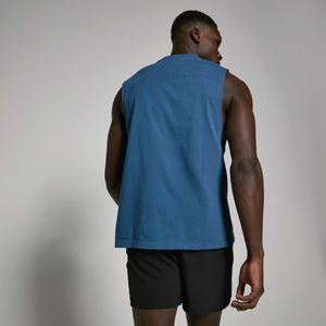 Camiseta sin mangas 100% algodón para hombre, informal, para gimnasio, entrenamiento, con logo personalizado, transpirable, lisa, atlética, para verano. - Product Image 2