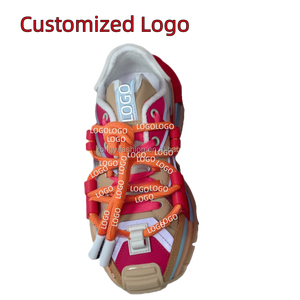 Di fascia alta di design di lusso da uomo Custom in vera pelle in maglia bassa Top Space Sneakers multicolori per ascensori sportivi - Product Image 6