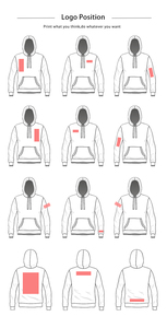 Sweat-shirts unisexes surdimensionnés en polyester/coton personnalisés pour hommes, style streetwear, imprimés et brodés, écologiques, pour l'hiver, vente en gros - Product Image 5