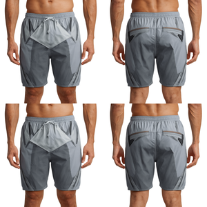 Pantalones Cortos de Nailon Premium para Hombre con Diseño Glacier Edge y Construcción Atlética de Alto Rendimiento - Product Image 1