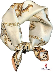 Premium Custom Printed Short <b>Scarf</b> Fabric OEM ODM White Label Textile Manufacturer for Fashion Accessories Export - Product Image 3