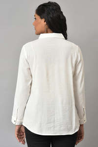 Camiseta Corta Casual de Mujer, Tejida, 100% Algodón, Antiencogimiento, Cuello Alto, Manga Media, Corte Holgado, Estampado por Transferencia Térmica - Product Image 5