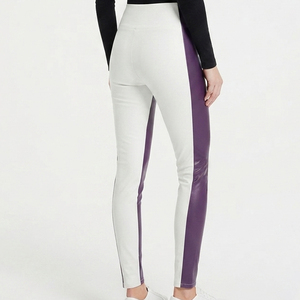 Leggings de compresión de cuero para mujer, pantalones ajustados de cuero estilo motero para mujer, leggings de yoga de cuero para mujer, mallas de cuero premium para niñas - Product Image 2