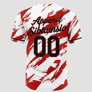 Maillots de baseball pour hommes grande taille, impression par sublimation de haute qualité, vierges, personnalisables, pour l'été, uniformes de baseball et softball en gros - Product Image 4