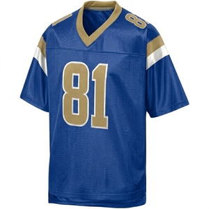 Maillot de football américain en polyester à manches courtes respirant imprimé grande taille pour vêtements de football - Product Image 6
