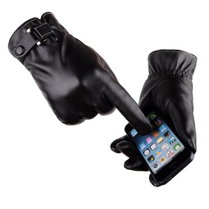 Guantes de Carreras de Cuero, Protección Completa para los Dedos, Resistentes al Viento, Correa de Muñeca Ajustable con Cierre de Hebilla, Unisex, para Actividades al Aire Libre - Product Image 2