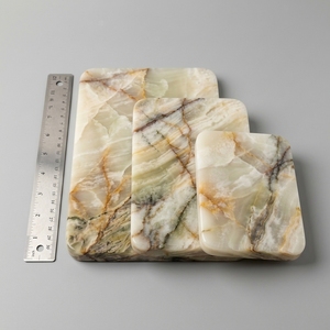 Natural Onyx Marble Serving Board Set of 3 Handmade Nesting Cheese Tray Wholesale impex Pakistan manufacturer top product 2026 - Product Image 4