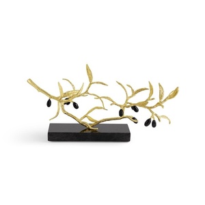 Butterfly Ginkgo Gold Decorative <b>Objects</b> Sculpture Eye Catching Look Flowers And Leaves Designer High Standard Quality - Product Image 1