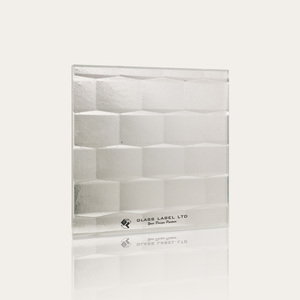 Antique Art Glass Panels Custom Ripple Design Sandblasted <b>for</b> Interior <b>for</b> Home Use in Living Room Bathroom Workshop - Product Image 2