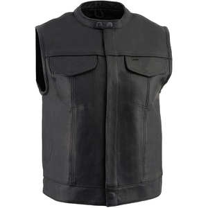 Chaleco de Cuero Genuino Samroz Sports para Hombre, Cuello en V, Cierre de Cremallera, Transpirable, de Secado Rápido, Ajuste Personalizado, Ropa Exterior Casual de Invierno - Product Image 1