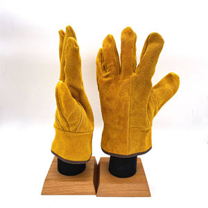 Guantes de Soldadura de Invierno, Guantes de Soldadura de Cuero Vacuno de 11 y 14 Pulgadas, Guantes de Trabajo TIG para Soldador - Product Image 1