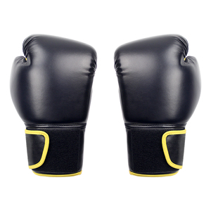 Gants de boxe professionnels personnalisés avec sangle de poignet réglable, en cuir PU de haute qualité, fermeture auto-agrippante, design de logo personnalisé - Product Image 3