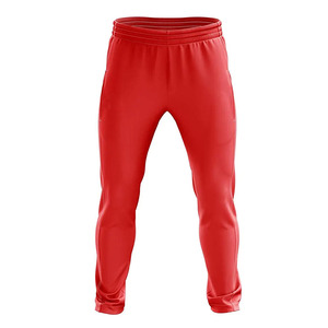 Premium <b>White</b> and Red <b>Cricket</b> Kit Breathable Moisture Wicking Polyester Fabric Sports Team Uniform Training Jersey and Pants - Product Image 2