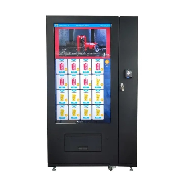 Big Touch Screen Flower Machine for Sale 55 Inch Snack&drink Gym Compressor Cooling Support E-wallet Payment Can Play