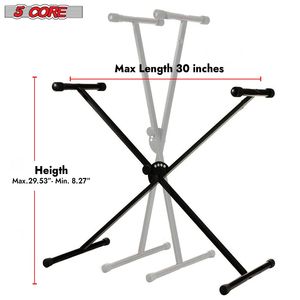 Supporto per Tastiera Singola a X Regolabile in Metallo Resistente per Sintetizzatore a 61 Tasti - Product Image 5