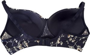 Sujetador acolchado sin aros para mujer, con estampado, suave y elástico, para uso diario, cómodo, disponible en varios estampados, elegante. - Product Image 2
