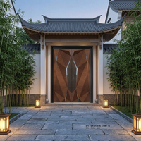 Porte de sécurité coulissante en acier moderne Hesheng Yaju avec isolation acoustique anti-balles et caractéristiques imperméables pour usage domestique et commercial