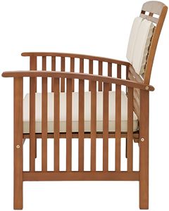 Ensemble de canapé d'extérieur de luxe en bois d'eucalyptus avec coussins | Mobilier de patio et de jardin moderne pour hôtels et villas Fabricant du Vietnam - Product Image 2