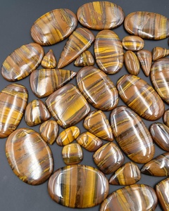 Piedra Preciosa de Ojo de Tigre Amarillo Natural, Venta al por Mayor, Piedra Suelta para Joyería, Cristal Curativo Pulido de Alta Calidad, Cabujón - Product Image 3