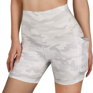 Shorts de yoga en gros légers et sans coutures pour femmes, shorts de sport froncés pour l'entraînement, fournisseur en gros de vêtements de fitness - Product Image 3