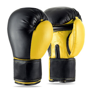 Gants de boxe et MMA en cuir de vachette 12 oz avec logo personnalisé, respirants, légers, équipement d'entraînement avec fermeture à lacets au poignet - Product Image 4