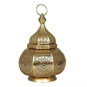 Solar Garden Lantern Candle Holder With Intricate Cutout Design For Home <b>Decoration</b> Indoor Outdoor Use <b>Wedding</b> Lantern - Product Image 1