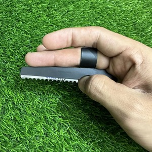 High Quality Stainless Steel Finger <b>Ring</b> Hair Shaper Razor Professional Black <b>Thinning</b> Barber Tool for Precision Hair Cutting - Product Image 6