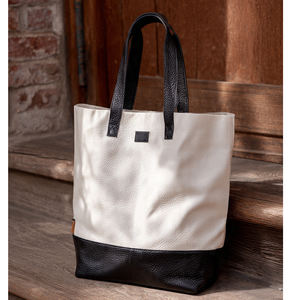 Streetwear Genuine Leather Unisex Fashion Tote <b>Bag</b> Summer Open Large Capacity - Product Image 6