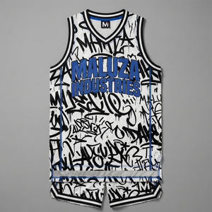 Uniforme de Baloncesto MALUZA Estampado y Transpirable, Conjunto de Jersey de Malla Personalizado, Estilo Urbano, Tendencia USA Europa, Corte Ajustado 2026 Drop Pro - Product Image 1