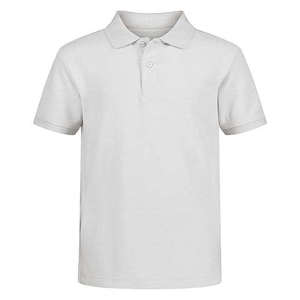 Camisa de Manga Corta para Hombre, Color Sólido, Bordada, Anti-Pilling, Tejido de Piqué Comprimido, Estilo Casual con Botones - Product Image 1