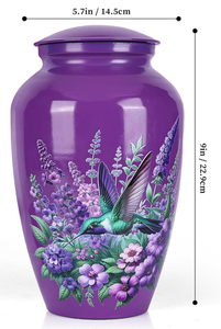 Urnes funéraires décoratives en laiton pour cendres d'adultes, urnes faites à la main pour hommes et femmes, urnes funéraires - Product Image 2