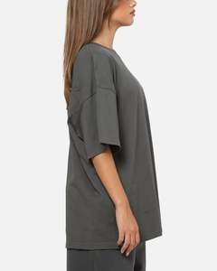 Camiseta de Algodón Personalizada para Mujer, Corte Ajustado, Manga Corta, Cuello Redondo, Informal, Estampado Geométrico, Diseño Personalizado, OEM, ODM - Product Image 5