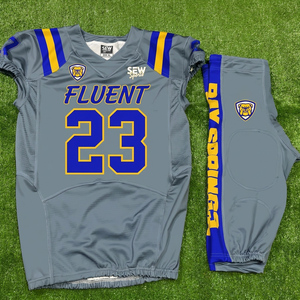 American Football Uniform Bulk Custom Sizing Color Logo Premium Printed 100% Polyester Durable Breathable Set - Product Image 1
