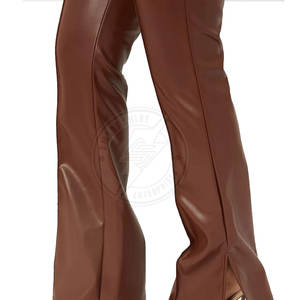 กางเกงหนังผู้หญิงดีไซน์ล่าสุด บริการ OEM คุณภาพพรีเมียม สวมใส่สบาย - Product Image 4