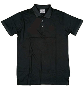 Tissu tricoté 100% coton, chemise de golf à manches courtes pour homme, design uni avec boutons sur le devant, personnalisez votre style, votre propre logo - Product Image 2