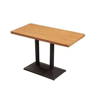 Mesa de Bar de Estilo Industrial de Madera con Base Metálica Resistente, Mesa Alta para Restaurante, Cafetería, Pub, Hotel, Muebles Comerciales - Product Image 1