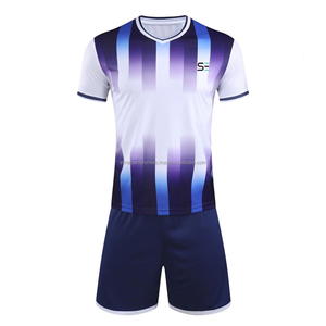 ชุดฟุตบอลแบบสั่งทำพิเศษ พิมพ์ลายแบบ Sublimation เต็มตัว ชุดฝึกซ้อมสำหรับสโมสรและทีม ผลิตจากโพลีเอสเตอร์ 100% แห้งเร็ว ระบายอากาศได้ดี - Product Image 1
