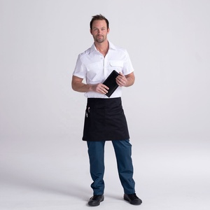 Customized logo Cotton Waist <b>Apron</b> Adjustable Chef <b>Aprons</b> for the Restaurant <b>Leather</b> <b>Aprons</b> 2021 New Design - Product Image 4