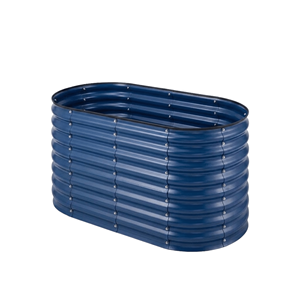Customized Weather Resistant Metal <b>Raised</b> Garden Bed Oval <b>Planter</b> <b>Box</b> with Garden Beds for Vegetables for Backyard GB026 - Product Image 1