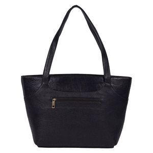 Salva Leather Customizable Color Faux Leather Tote Bag Women Soft Handle Zipper Closure Fashion Style Interior Pocket 21L - Product Image 1