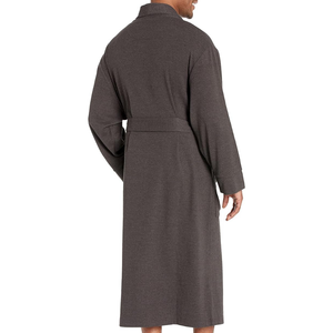 Home Textile Pakistan Cheap Rates Low MOQ Custom Adult Bathrobe Promotional Solid Men Women Unisex Winter Sleepwear 100% Cotton - Product Image 4