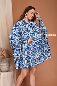 Vestidos de Verano Holgados de Algodón con Estampado Floral para Mujer al por Mayor - Ecológicos y Transpirables - Product Image 5