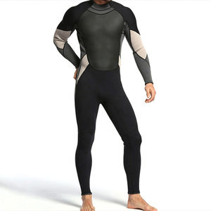 Combinaison de plongée en néoprène 3/2 mm personnalisable pour homme, chaude, avec fermeture éclair frontale, manches longues, respirante, imperméable, imprimée, pour le surf et la plongée - Product Image 4