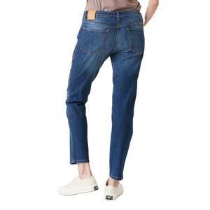 Pantalones vaqueros holgados de mezclilla de la mejor calidad para mujer, jeans de cintura alta, de algodón, ajustados, casuales, de diseño sencillo para mujer. - Product Image 2