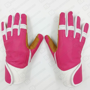 Gants de frappeur professionnels de baseball et de softball en gros cuir respirant de couleur personnalisée meilleure qualité pour l'entraînement - Product Image 2