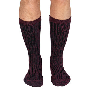 <b>Wool</b>/Nylon Breathable Eco-Friendly Crew <b>Socks</b> Anti-Slip Unisex Customizable Logo Position Cuff for Workouts & Daily Use - Product Image 1