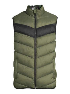 Gilet matelassé coupe-vent personnalisé avec logo pour femme, enfant et homme, à capuche, motif camouflage - Product Image 5