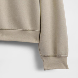 Sweat-shirt en molleton 100% coton respirant, écologique, à séchage rapide, avec broderie personnalisée sur le devant, taille plus pour femmes, saison hivernale - Product Image 2