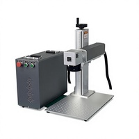 Máquina de Marcado Láser de Fibra Portátil de 50W para Grabado Profundo en Metal, Acero Inoxidable, Aluminio, Herramientas y Piezas Industriales